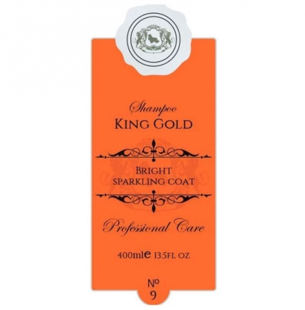 Шампунь для собак и кошек "King Gold", для рыжей шерсти, 400 мл