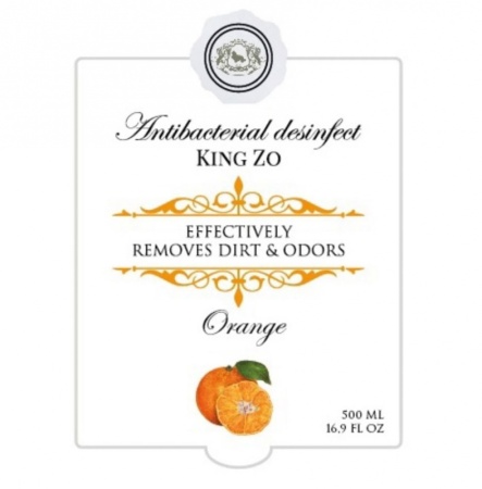Уничтожитель пятен и запахов "KING ZO", с ароматом апельсина, концентрат, 500 мл